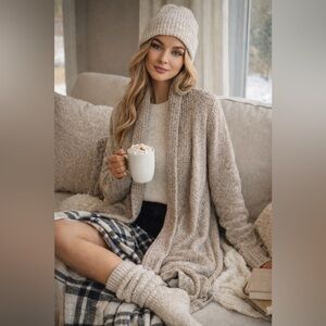 LE CHATEAU Vintage Open-Front Duster Cardigan size XS